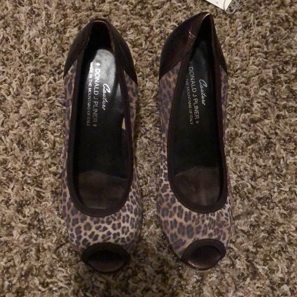 Cheetah print Couture heels Donald J Pliner